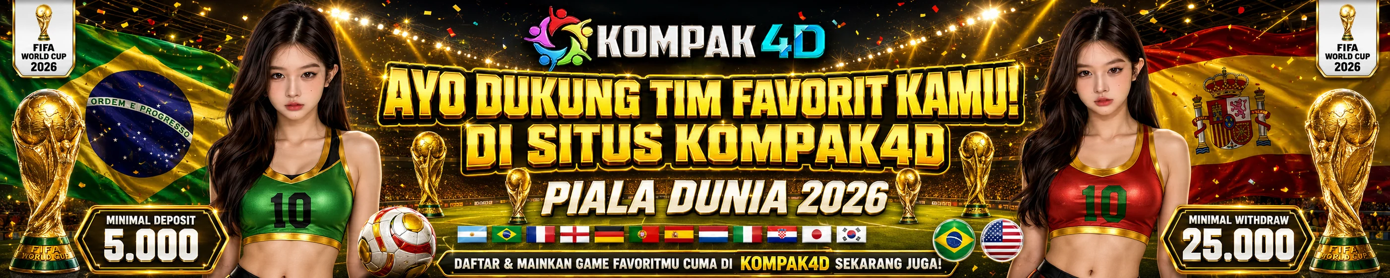 DUKUNG PIALA DUNIA 2026 DI KOMPAK4D